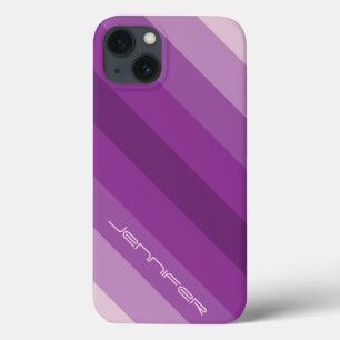 iPhone 6 Case Five Purple Diagonal Stripe Custom