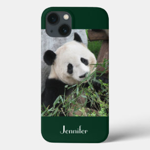 iPhone 6 Case Giant Panda Dark Green Background