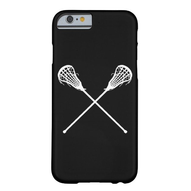 iPhone 6 case Lacrosse Sticks Black (Back)