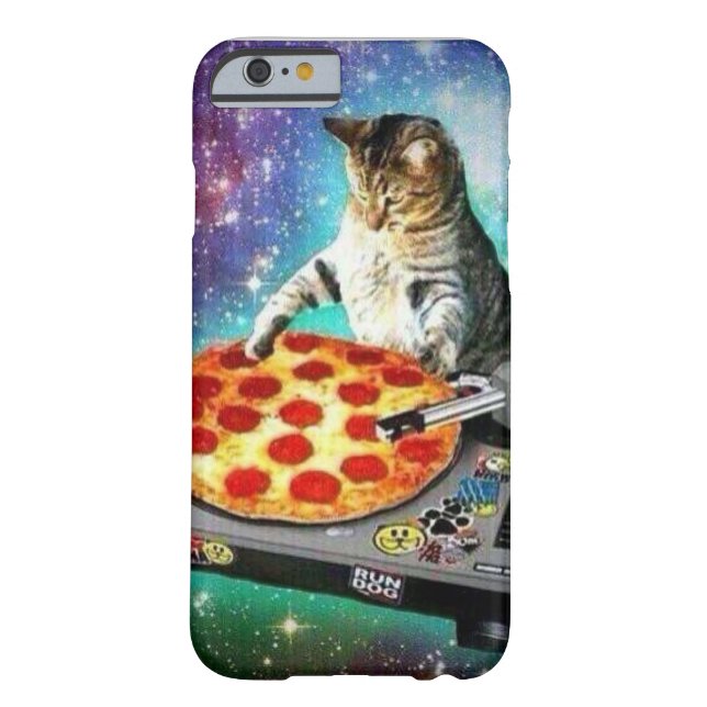 Iphone 6 DJ Pizza Cat Case (Back)
