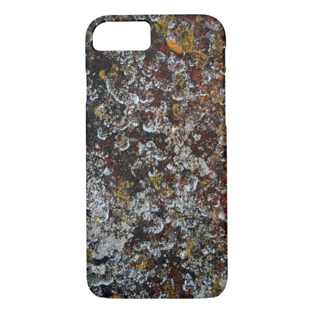iPhone 7/8 case russet natural lichen pattern (Back)