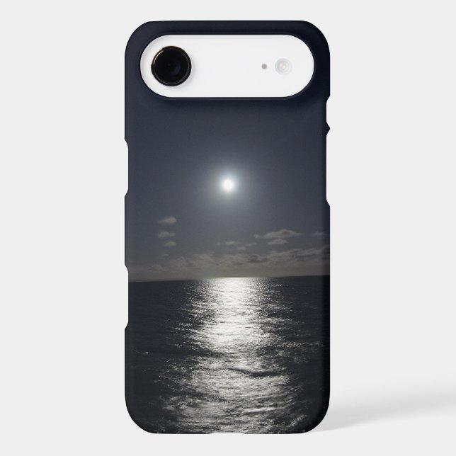iPhone 7 Case Moon & Ocean Beach at Night (Back)