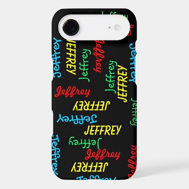 iPhone 7 Case, Repeating Names, Personalized (Back)