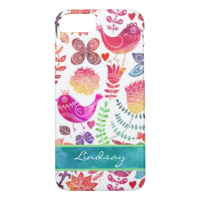 iPhone 7 Case | Whimsical Watercolor (Back)