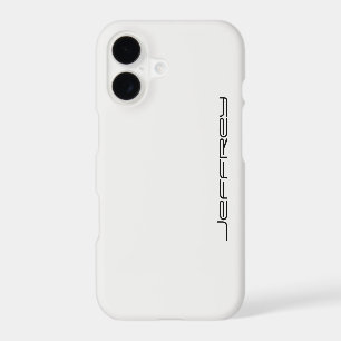 iPhone 7 Case, White and Black, Personalized