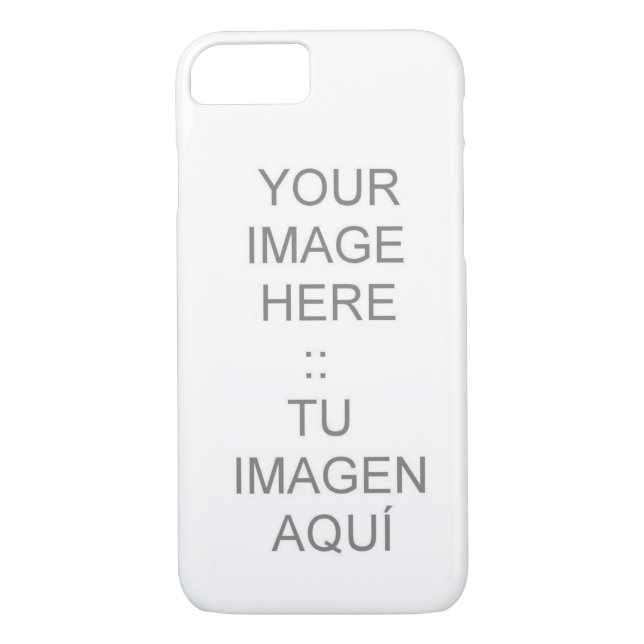iPhone 7 case with Customizable Barely There (Back)