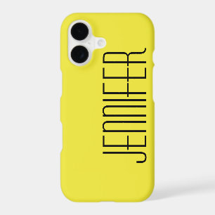 iPhone 7 Case, Yellow, Personalized