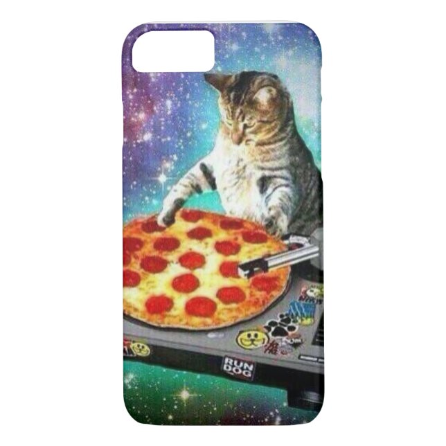 iPhone 7 DJ Pizza Cat Case (Back)
