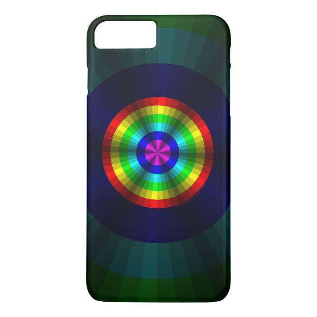 iPhone 7 Plus Illusion Optique Coque arc-en-ciel - Coque Mate (Dos)