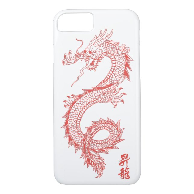 iPhone 7 Red Dragon Phone Case (Back)
