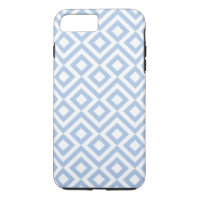 iPhone 8/7 Plus Coque bleu clair et blanc Meander