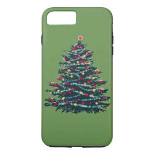 iPhone 8 Plus/7 Plus Coque de base verte de l'arbre de vacances
