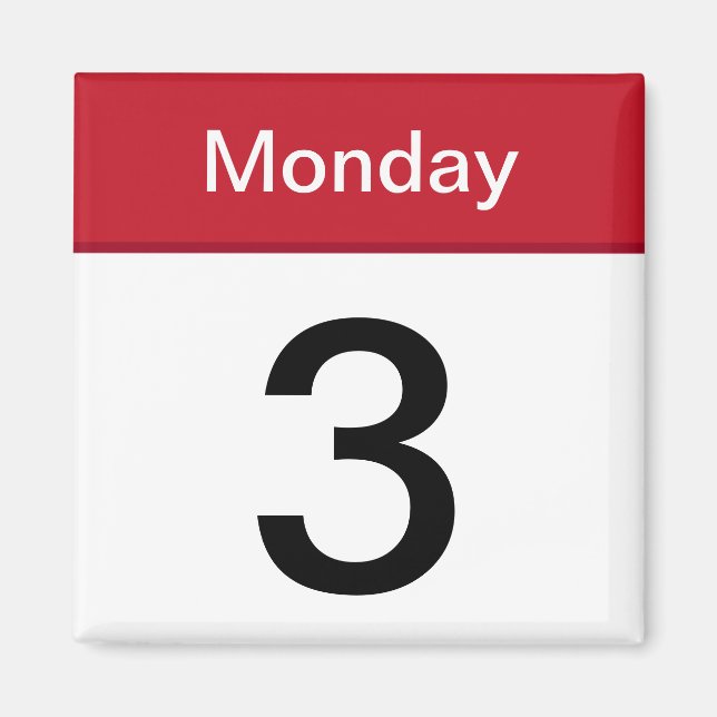 iPhone App Magnet - Calendar - Customizable (Front)