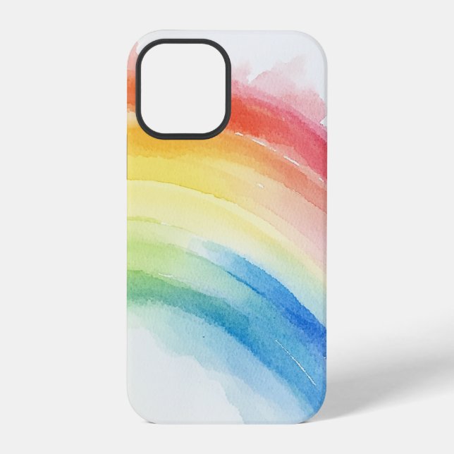 iphone artistic rainbow phone case (Back)