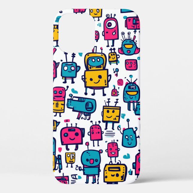iPhone Artistic Robot Phone Case (Back)