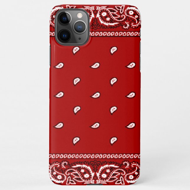 iPhone Bandana Red Phone Case (Back)