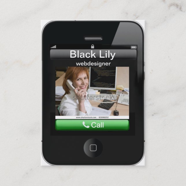 iPhone Business Card (Front)