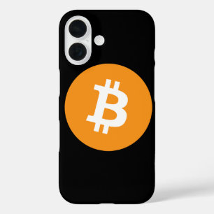 iPhone Case Bitcoin Black Orange Cryptocurrency