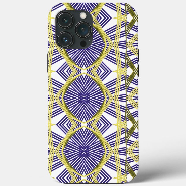 iPhone case cover with geometric patterns (Back)