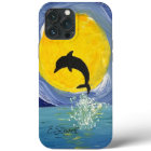 Iphone Case - Dolphin Moon Ocean