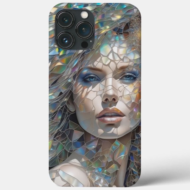 iPhone case glass showcase girl printing (Back)