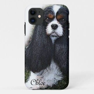 iPhone case, king charles cavalier spaniel, iPhone iPhone 11 Case