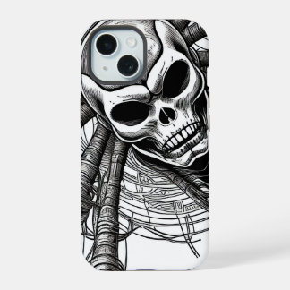 Iphone Case - Multiple Phones - Skull Sketch