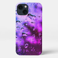 iPhone Case - Original Raindrop Art - Deep Purple