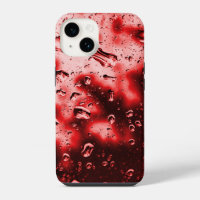 iPhone Case - Original Raindrop Art - Red 