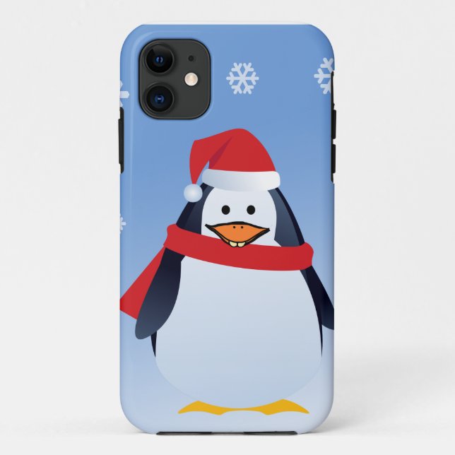 iPhone Case Penguin Christmas Santa Claus (Back)