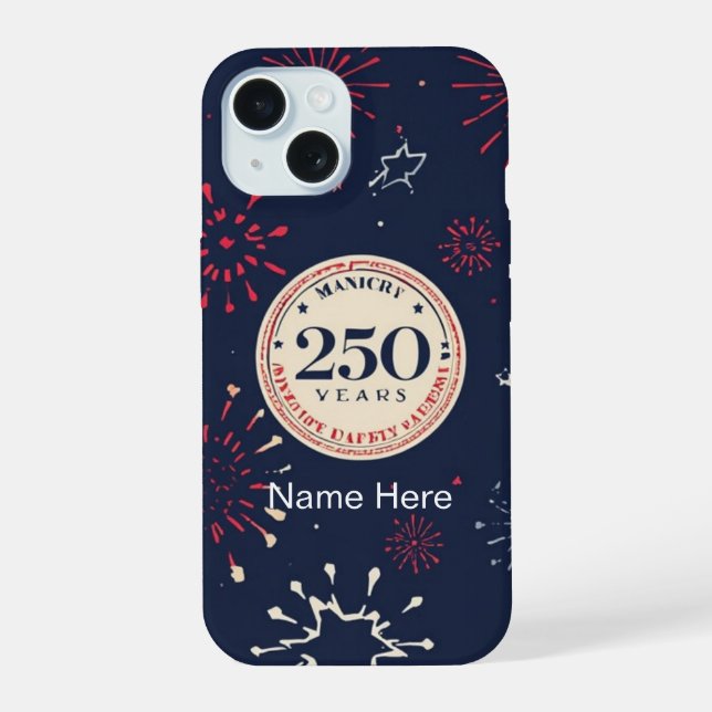 iPhone Case - Personalized Name Custom 250th (Back)