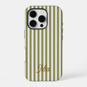 iPhone Case Personalized Striped Custom Name