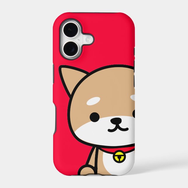 iPhone Case - Puppy - Red (Back)