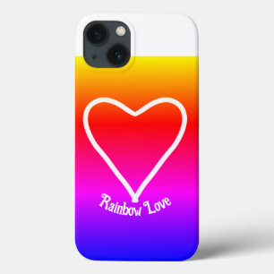 iPhone Case  Rainbow Love  Colourful 