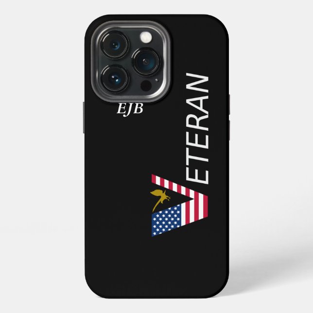 IPhone Case Veteran (Personalize It) (Back)