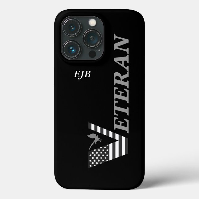 IPhone Case Veteran (Personalize It) (Back)