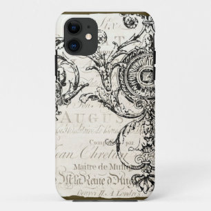 iPhone Case Vintage Ephemera French Script
