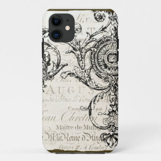 iPhone Case Vintage Ephemera French Script