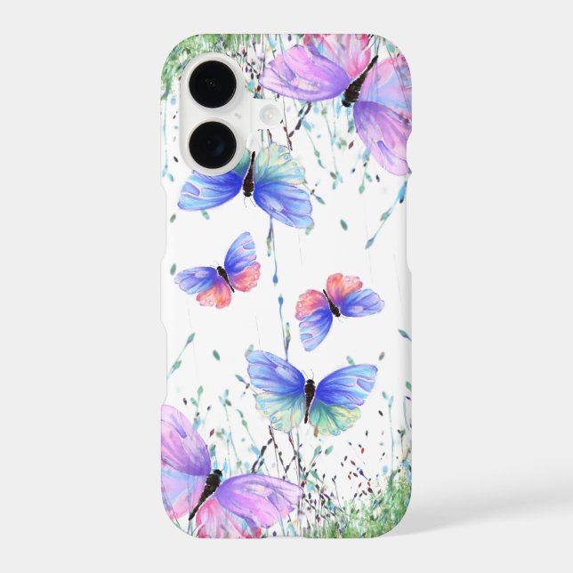 iPhone Case with Butterflies (Back)