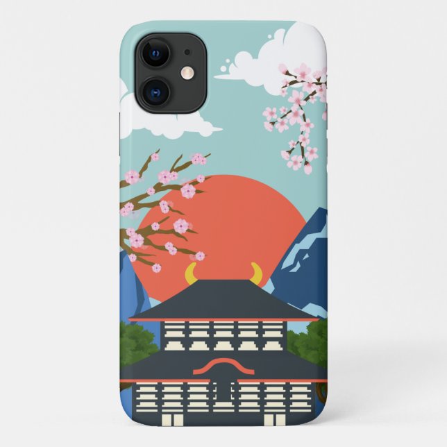 Iphone case with japan vibe design (Back)