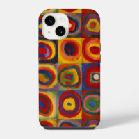 iPhone Case with Kandinsky's Squares and Circles