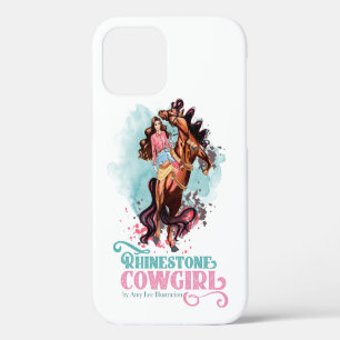 iPhone 12 coque ipad de Cheval féminin de race rose Turquois