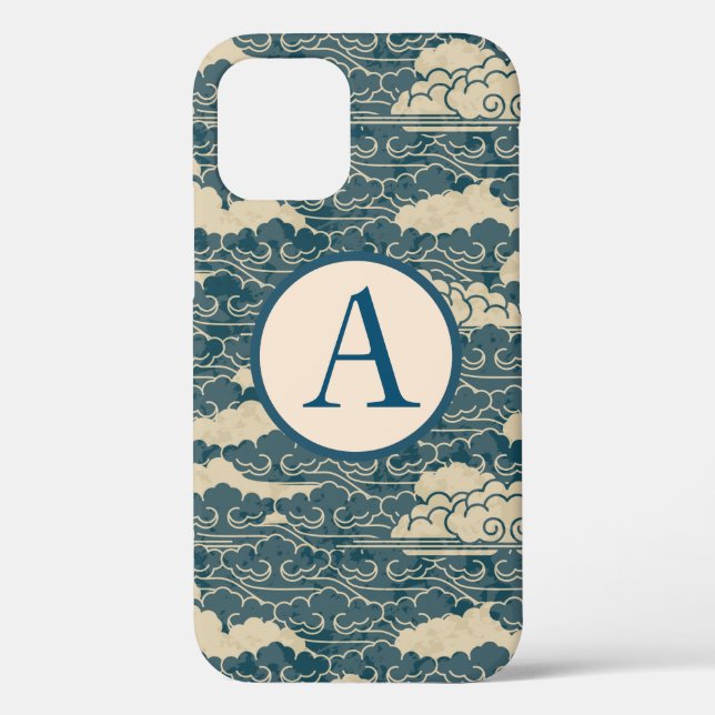 iPhone / coque ipad JAPONAIS NUAGES do-it-yourself (Verso)