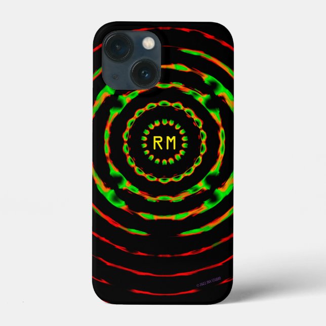  iPhone / coque ipad monogrammé soleil trou noir (Verso)