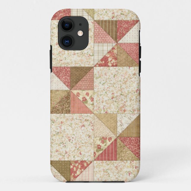Iphone Cover Quilted Floral (Back)