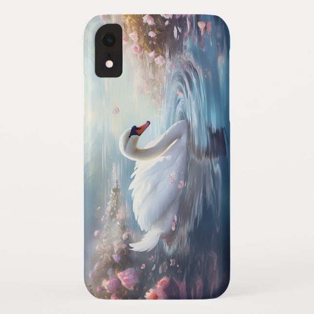 iPhone cygne blanc / coque ipad (Dos)