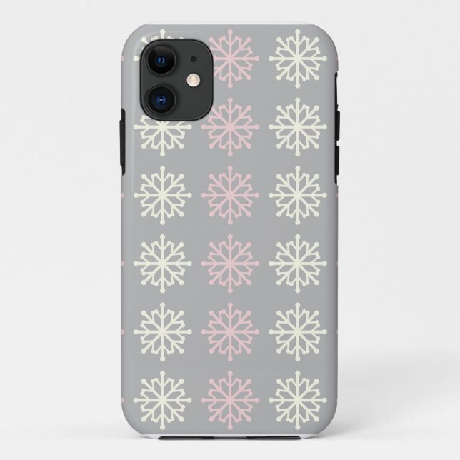 Iphone d'hiver 5 Coque pour les flocons de neige r (Dos)