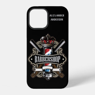 iPhone 12 Élégant Logo de Salon de Coiffure Case-Mate Coque