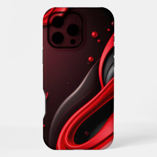 iPhone 16 Pro Max Étui de coque arrière mobile à dégradé 3D rouge et