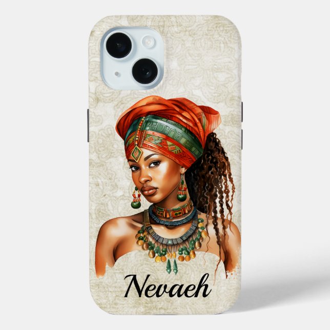 Iphone femme africaine / coque ipad (Verso)